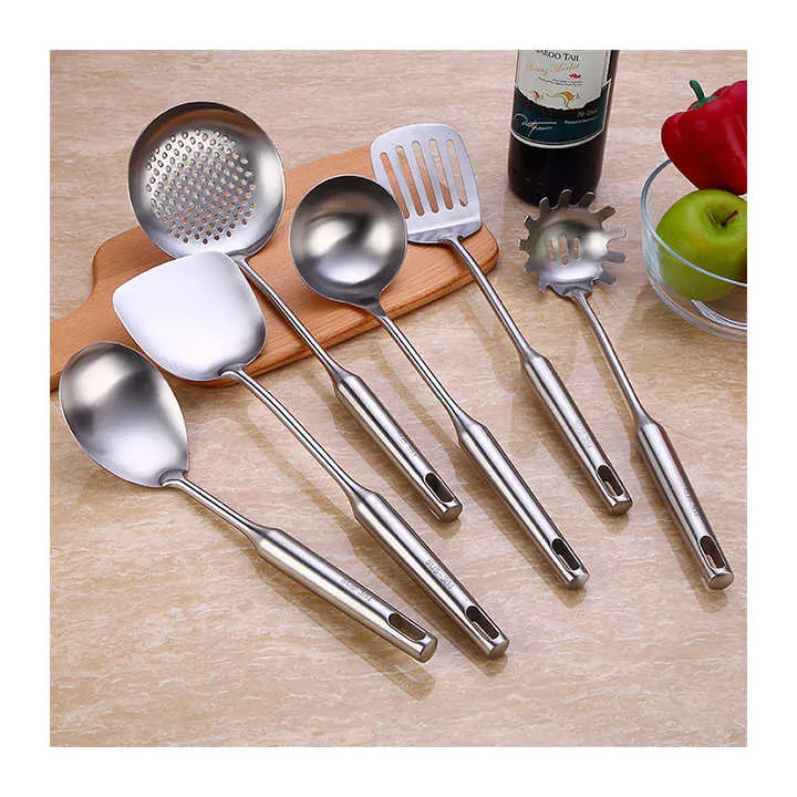 مجموعة أوانٍ للمطبخ من الفولاذ المقاوم للصدأ - Food Grade Stainless Steel Kitchen Utensil Set