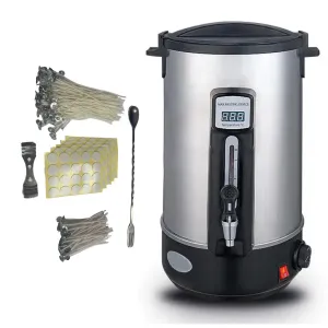 10L Candle Wax Heater with Tap & Accessories | Candle Making Melter Pot
