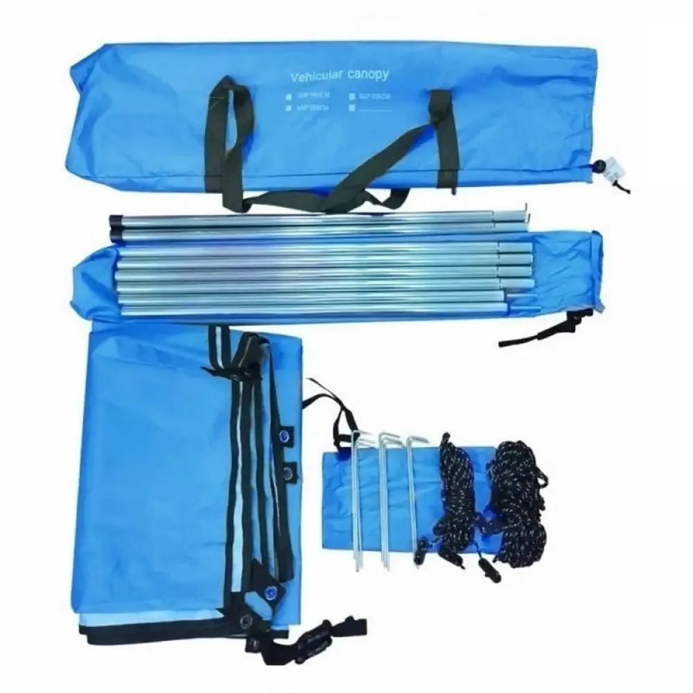 210d Oxford Car Rear Canopy Waterproof Sunshade Side Car Roof Top Tent Awning Portable Automobile Rooftop Sun Proof Canopy