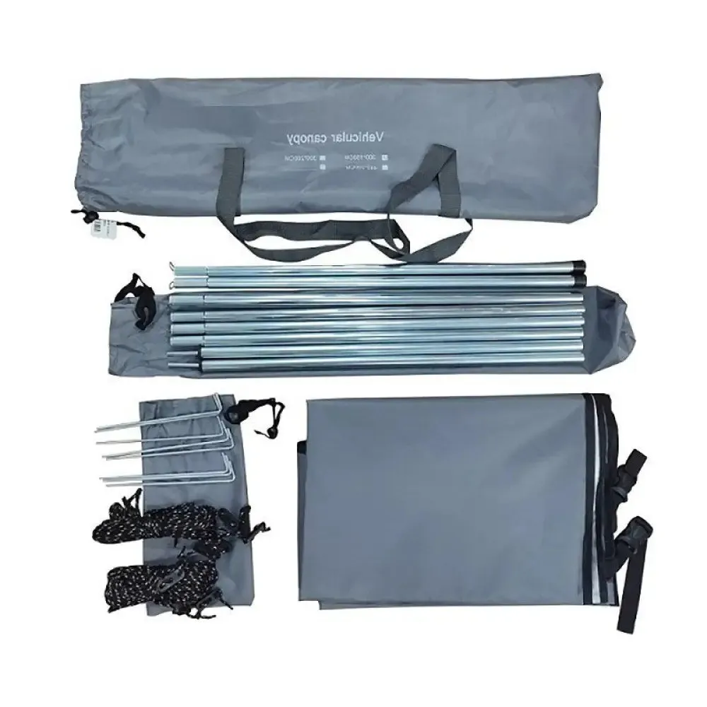 210d Oxford Car Rear Canopy Waterproof Sunshade Side Car Roof Top Tent Awning Portable Automobile Rooftop Sun Proof Canopy