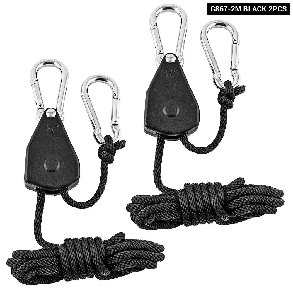 2pcs Adjustable Reinforced Hangers Hanging Ratchet for Tent Grow Plant