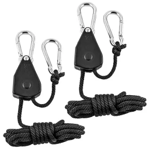 2pcs Adjustable Reinforced Hangers Hanging Ratchet for Tent Grow Plant