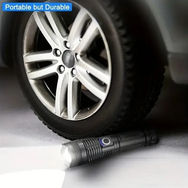 Camping Super Bright LED Flashlight - USB Rech Waterproof