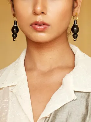 Chirag Earrings Black