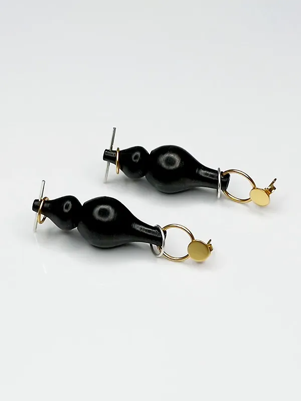 Chirag Earrings Black