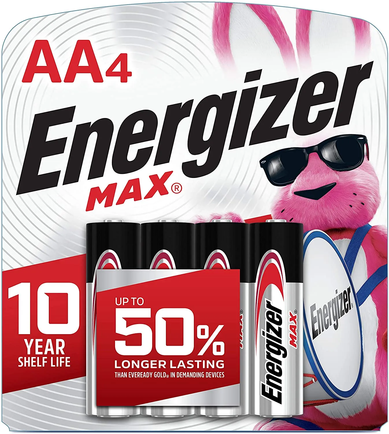 Energizer AA Max Alkaline Batteries 4 pack