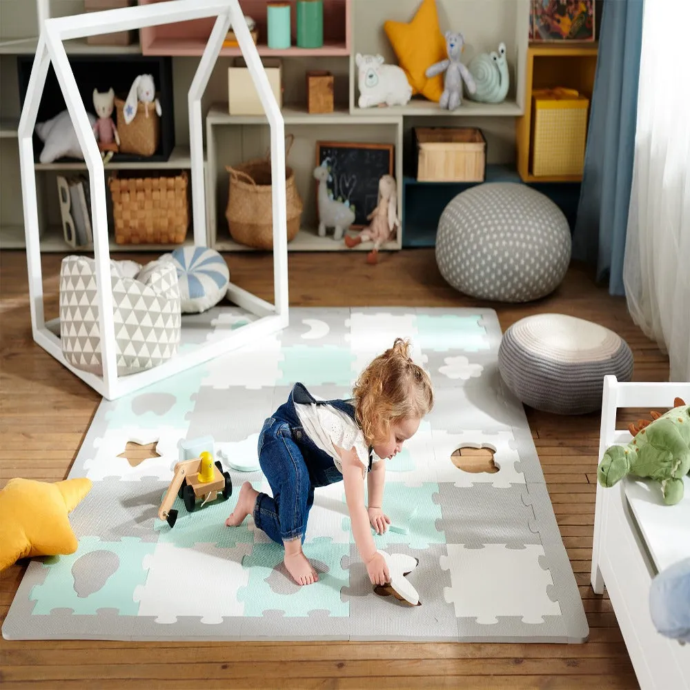 Kinderkraft Luno Shapes Foam Puzzle Mat