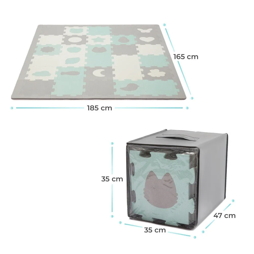 Kinderkraft Luno Shapes Foam Puzzle Mat