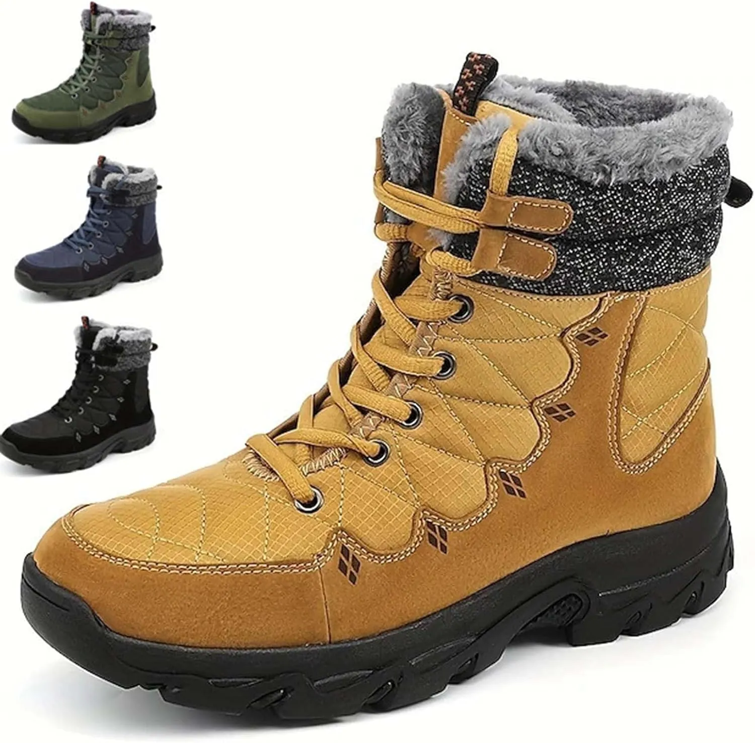 Men's Work Boots with Zipper Hiking Sneakers Ankle Ladies Women's Safety Toe Shoes Composite Toe Platform Shoes Slip Resistant Safety Hike Grounded Footwear