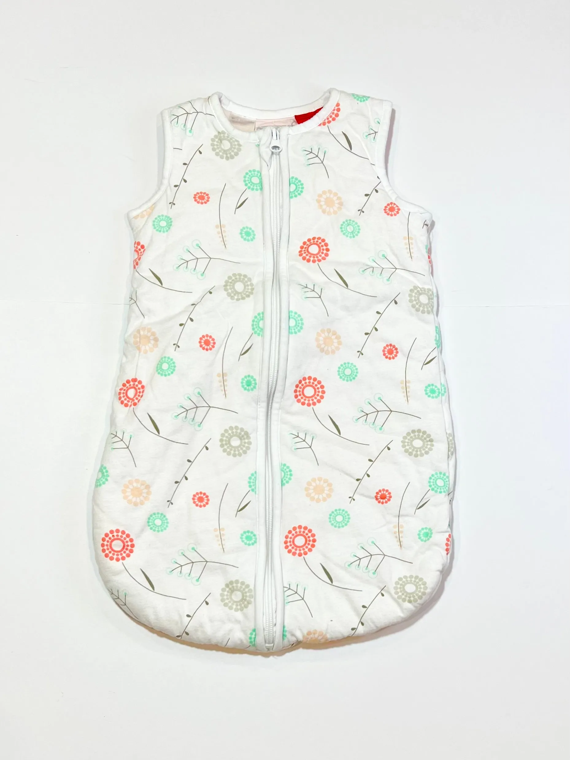 Padded floral sleeping bag - Size 0-6 months