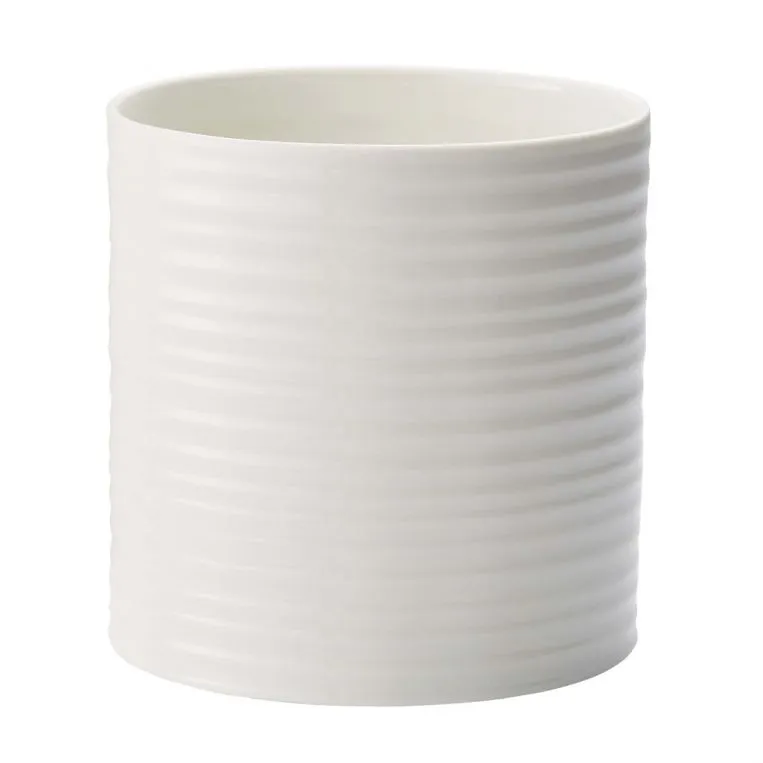 Portmeirion Sophie Conran White Porcelain Large Oval Utensil Jar