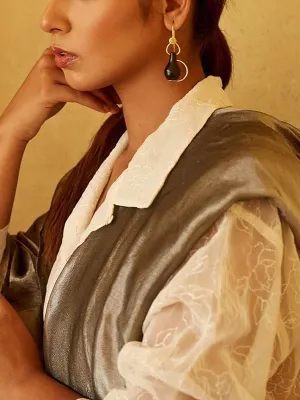 Pyau Surahi Earrings Black