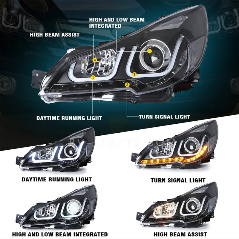Subaru Outback 2009-2014/Levory SUV 2008-2012/Legacy Seden 2009-2015 head lamp  Modified LED headlight for Upgrade to the Latest Style