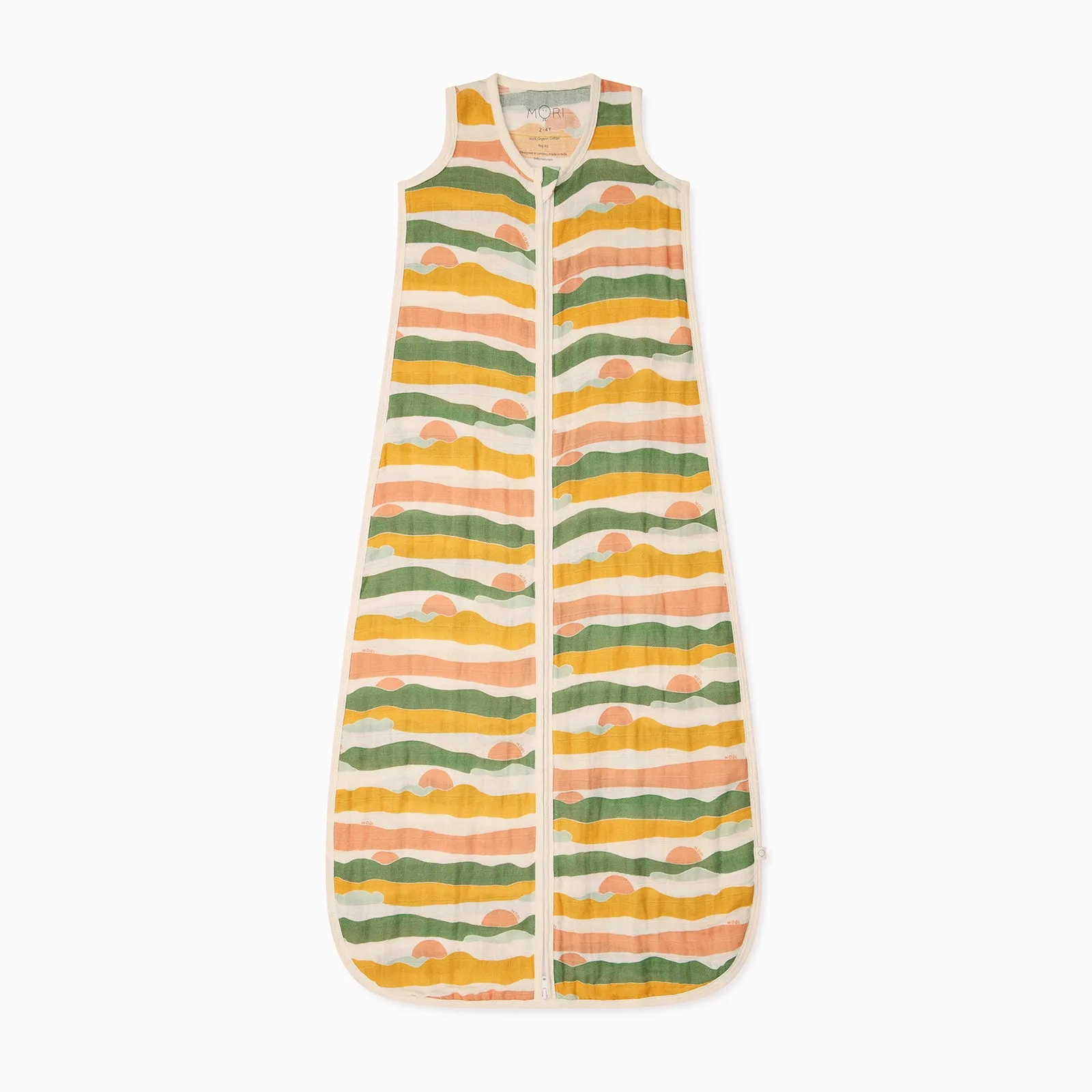Sunset Muslin Front Opening Summer Sleeping Bag 0.5 TOG